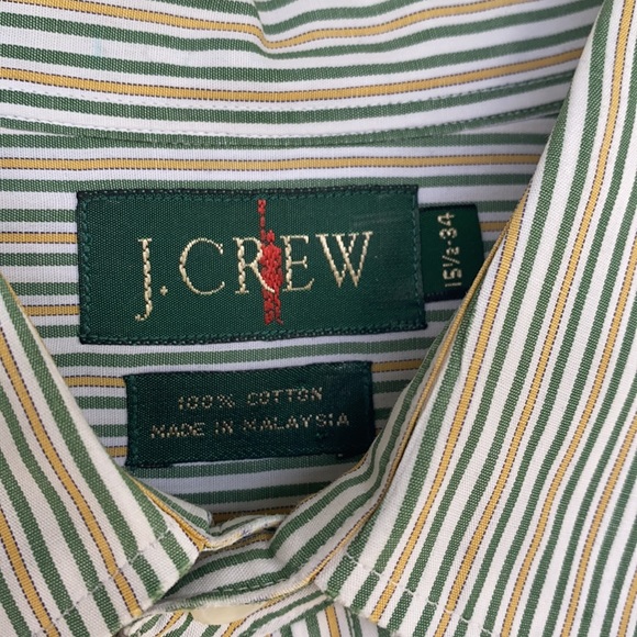 Vintage J. Crew Striped Button Down Shirt - Picture 4 of 7